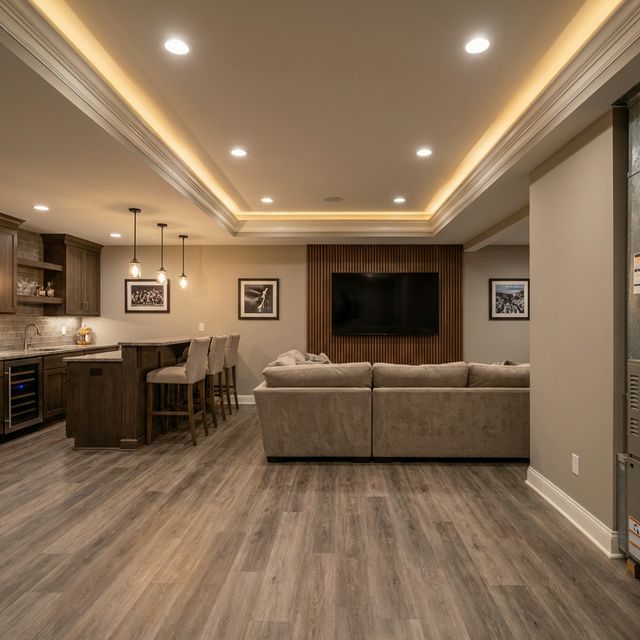 Basement After — Luxury Entertainment Room